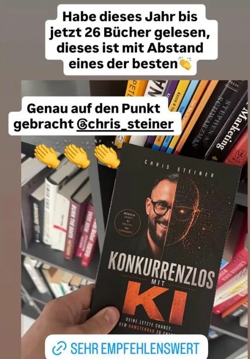 Bildschirmfoto einer Lesernachricht über das Buch, Absender unkenntlich.